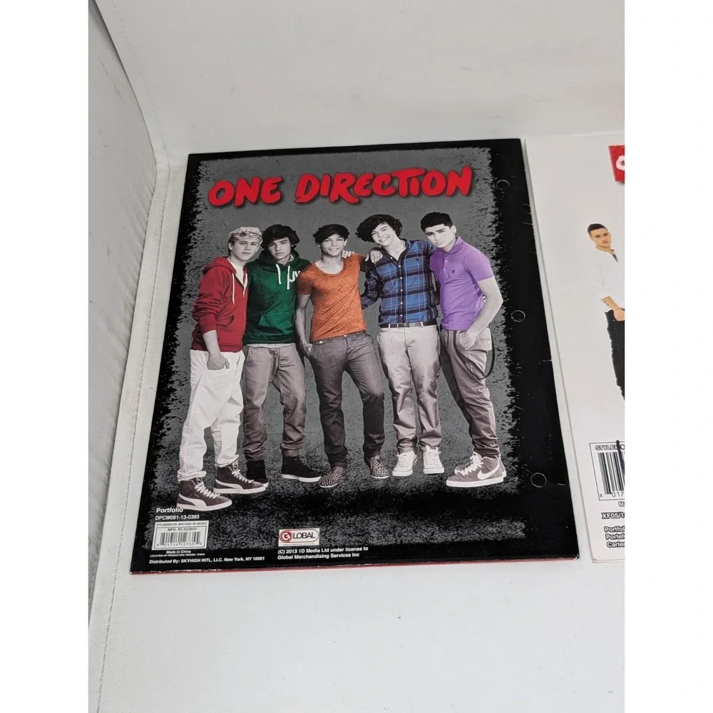 One Direction 1D Band School Folder Art Lot Vintage 2013